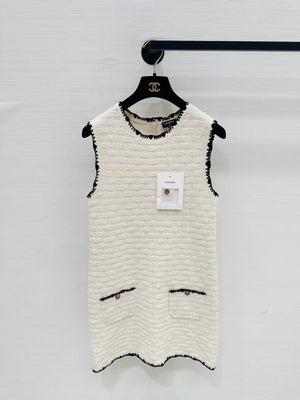 Chanel ecru crochet dress