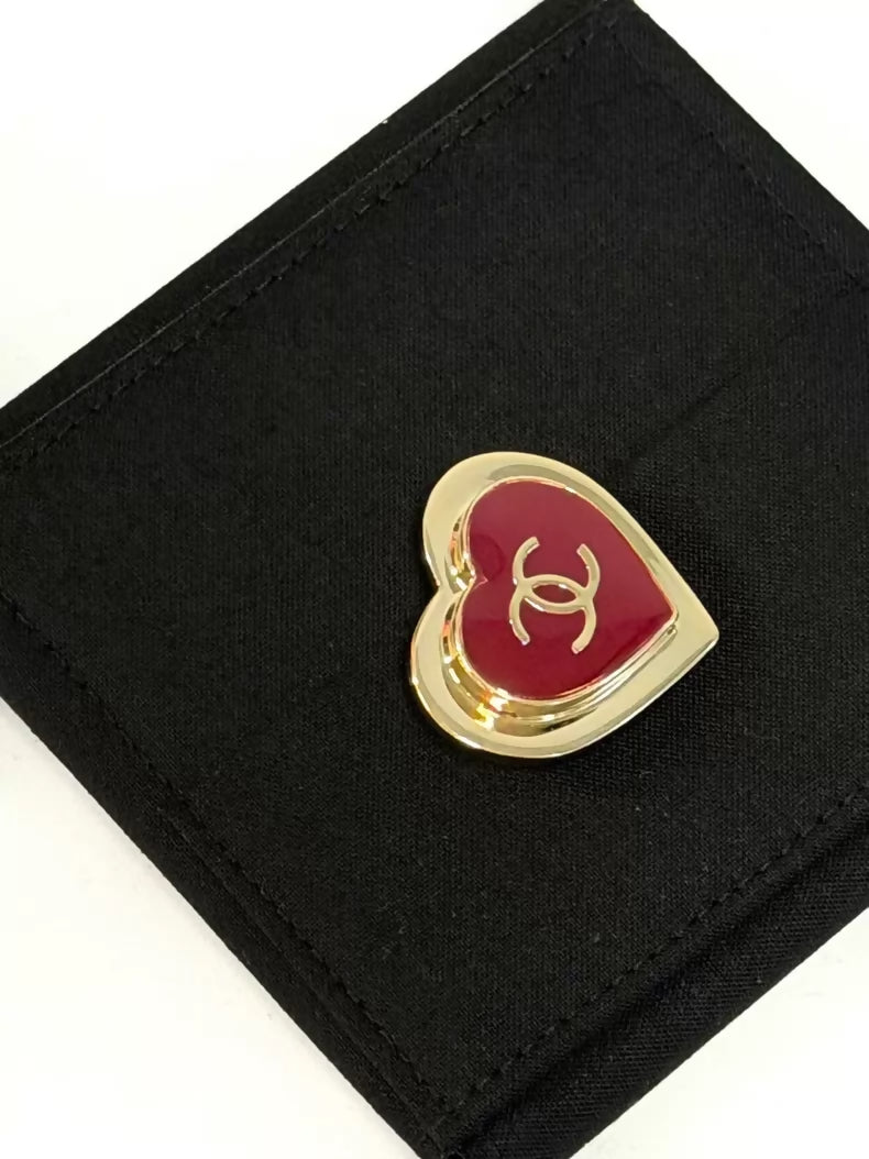 Chanel 26P Red Heart Brooch