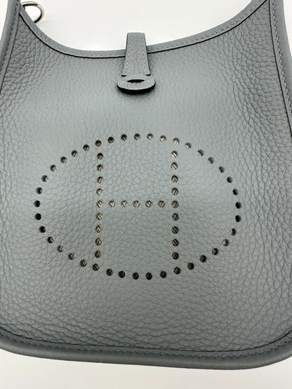 Hermes Mini Evelyne Clemence Gris Pantin PHW Stamp K 2025