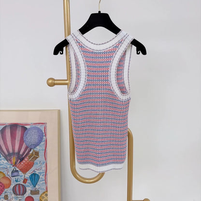 Chanel Double C Knit Sleeveless Top