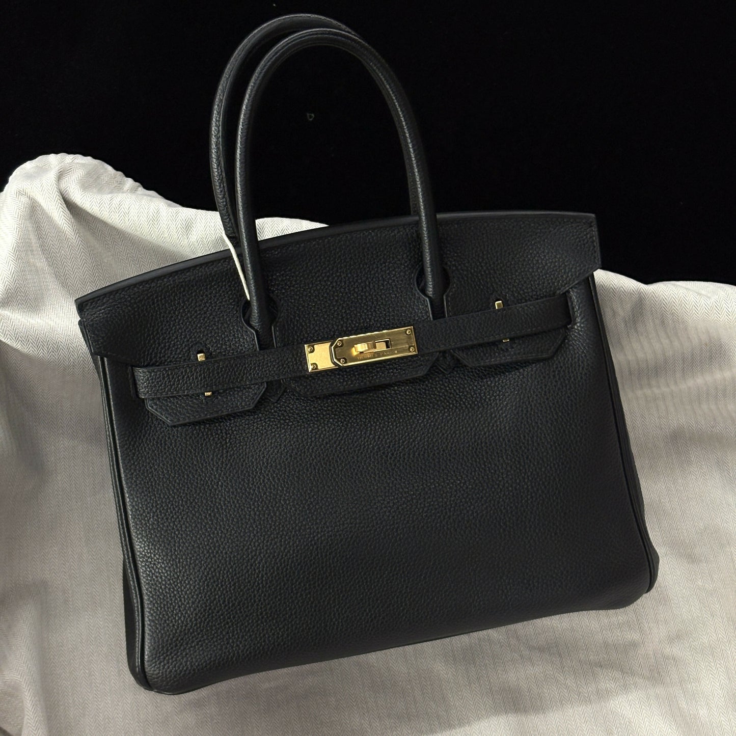 Hermès Birkin 30 Noir Togo with Gold Hardware