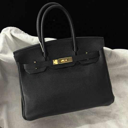 Hermès Birkin 30 Noir Togo with Gold Hardware