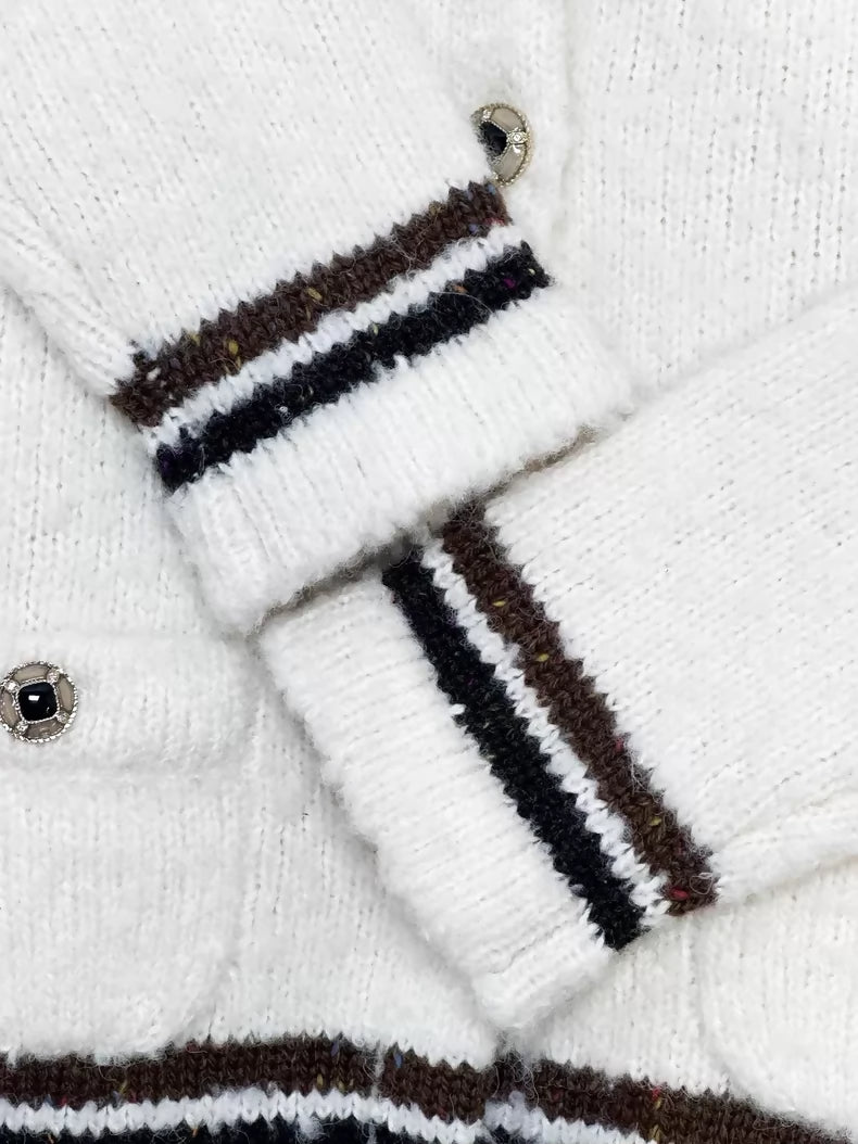 Chanel 25N white cardigan
