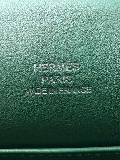 Hermes Kelly Pochette Vert Moyen Swift PHW Stamp W 2025