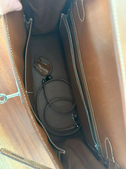 Hermes vintage Kelly 32 barenia x fabrics