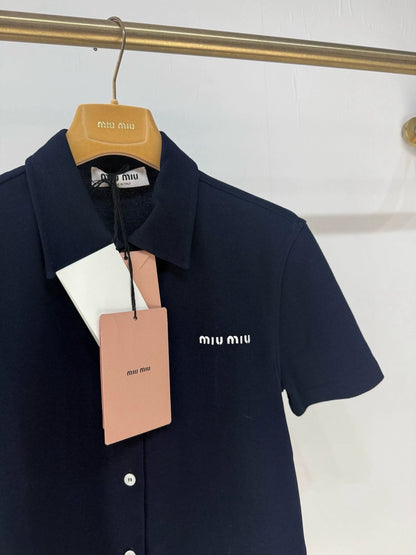 Miumiu 25 autumn and winter new polo top