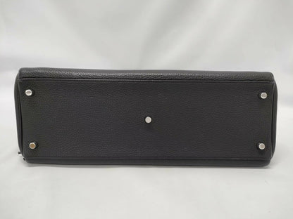 Hermes Vintage Kelly shoulder black Fringe