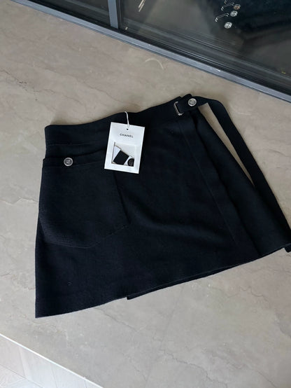 Chanel 25P Black Skirt