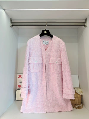 Chanel 21C Pink Tweed Jacket