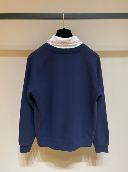 Chanel 23p dark blue pullover sweater