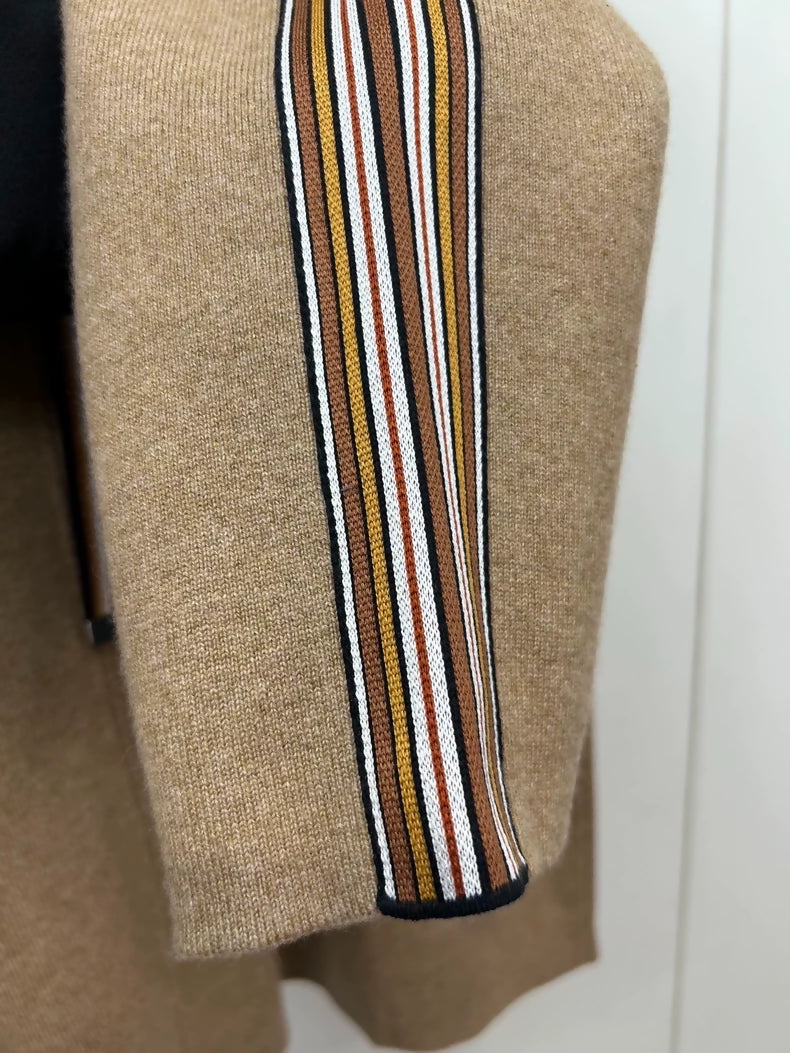 Loropiana cashmere knit hooded cardigan