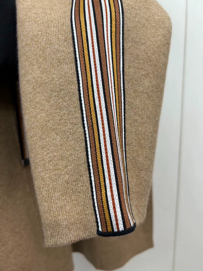 Loropiana cashmere knit hooded cardigan