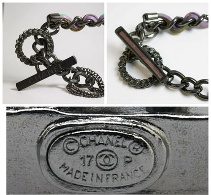 Chanel 17P Charms 
Chains Letters Multicolor Necklace Belt