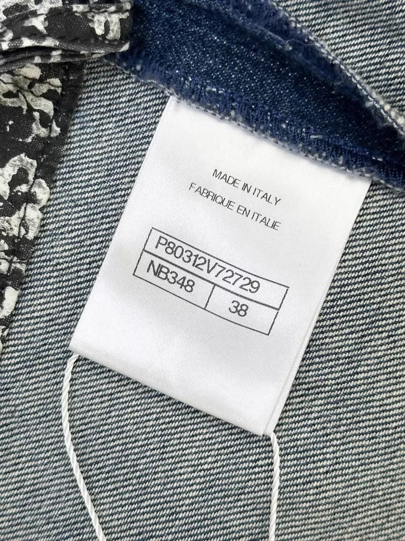 Chanel 25B blue denim jumpsuit