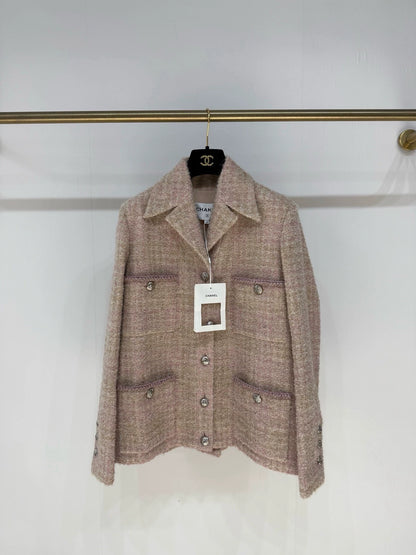 Chanel 24K pink tweed jacket