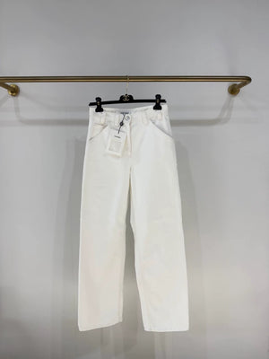 Chanel 26p white jeans