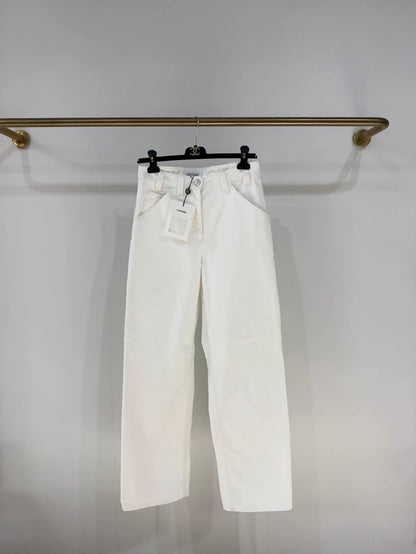 Chanel 26p white jeans