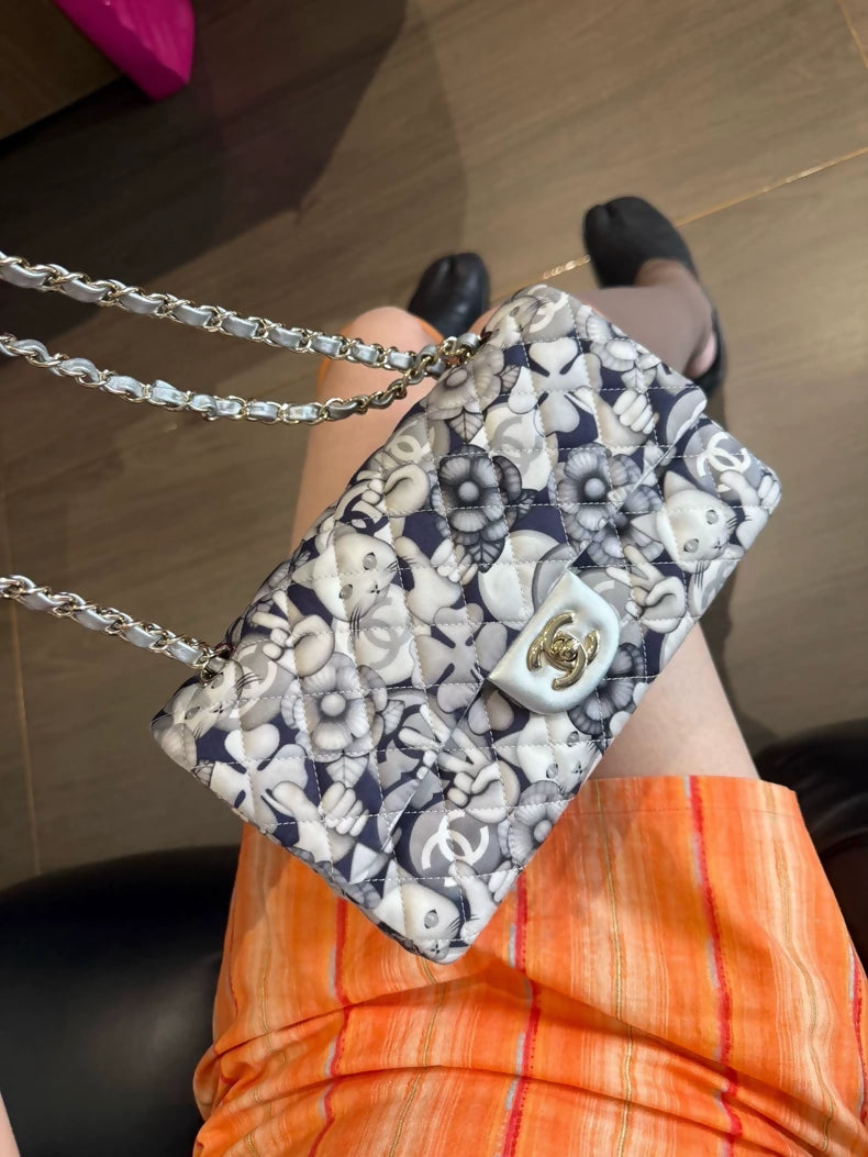 Chanel Limited Edition Cat Graffiti CF flap