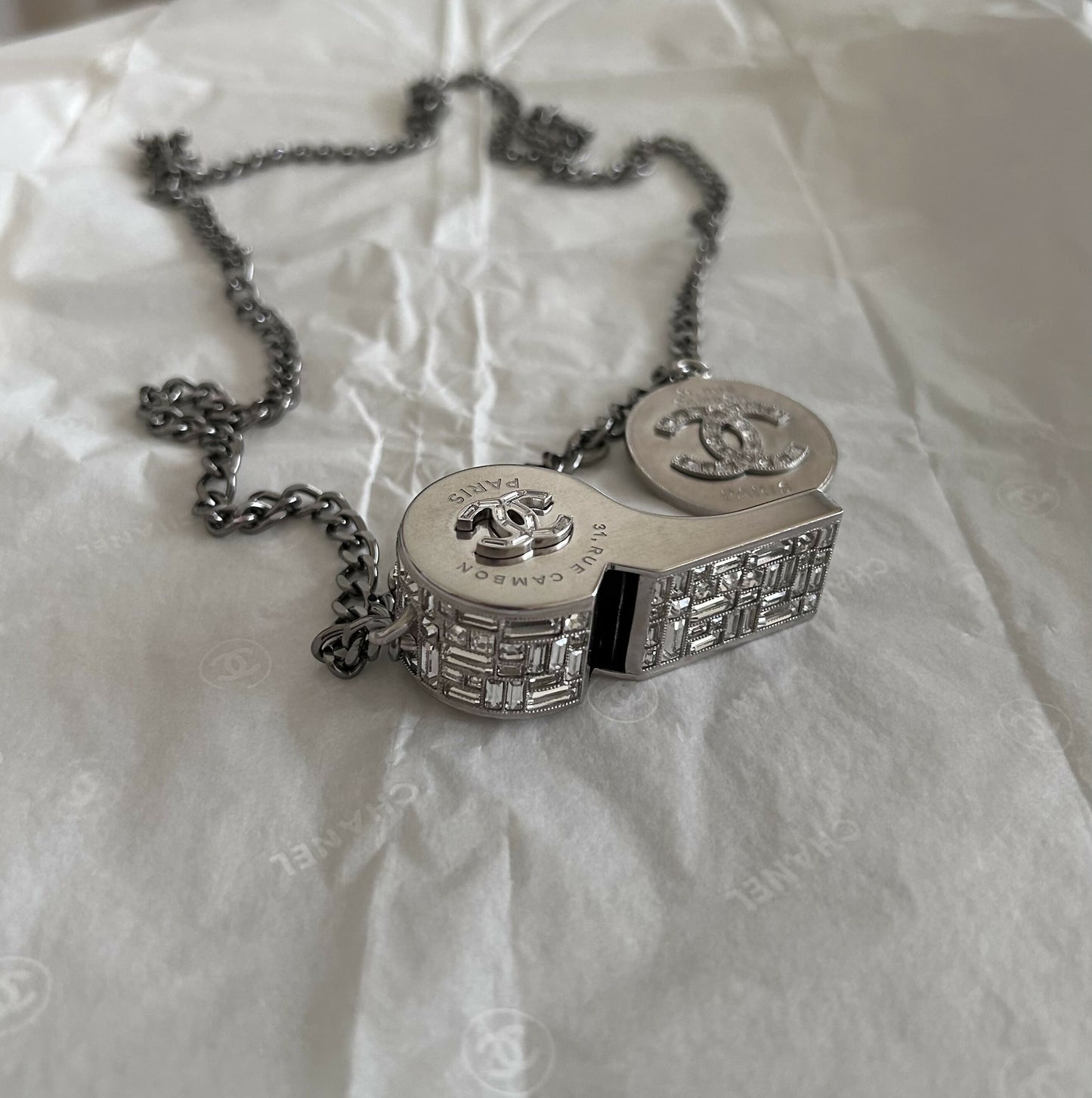 Chanel whistle necklace