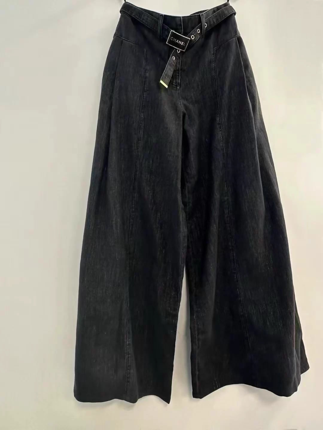 Chanel 23S Black Jeans with Waistband