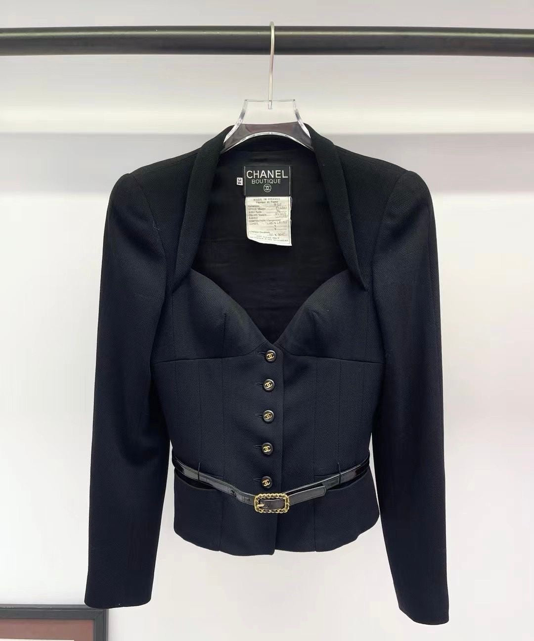 CHANEL ブラック ジャンパー Chanel 1995 black jacket Barbie collection – Wararni.com