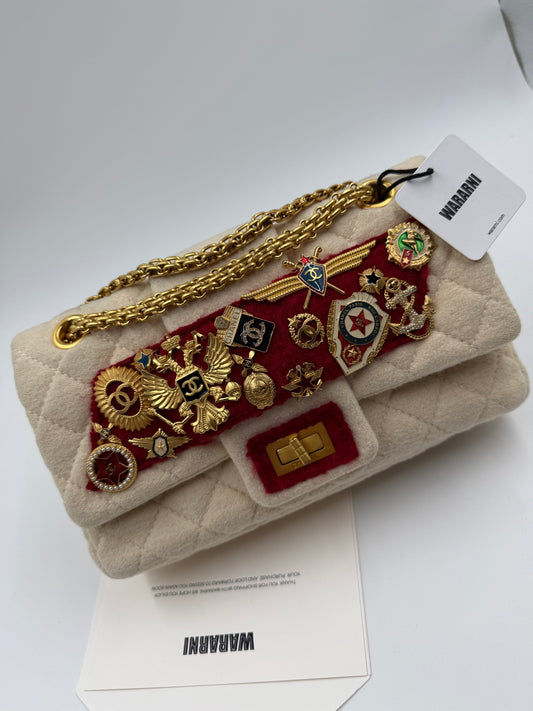 Chanel 2009 Pre-fall Paris Moscow 2.55 badge bag