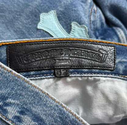 Chrome Hearts St. Barth Limited Edition Light Blue Levi's Jeans