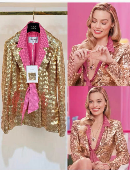Chanel 24C Gold Sequin Jacket