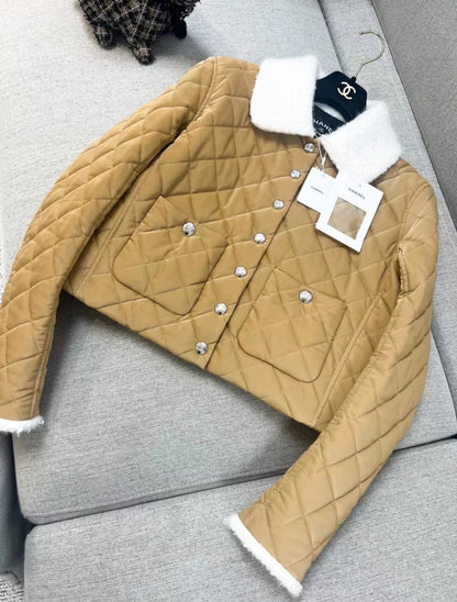 Chanel 24N Coated Canvas, Wool & Alpaca Beige jacket