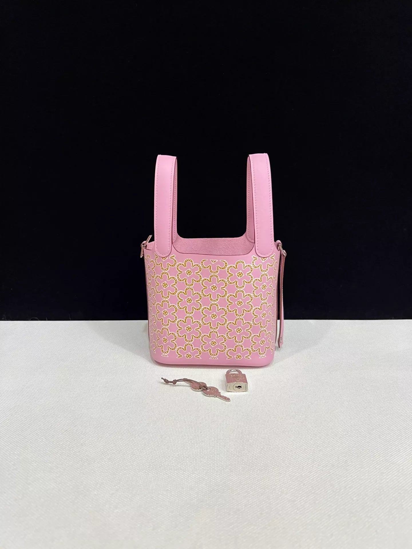 Hermes Picotin 14 Mauve Sylvestre Swift Leather Lucky Daisy palladium hardware