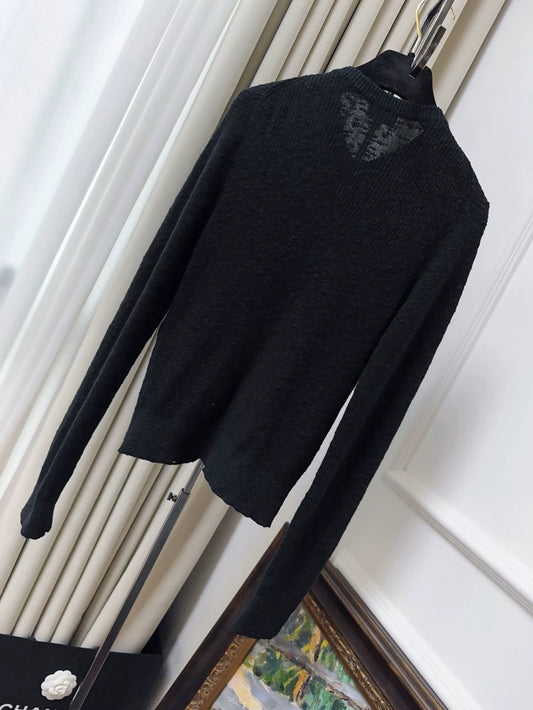 Chanel 25m Coco beach black cardigan