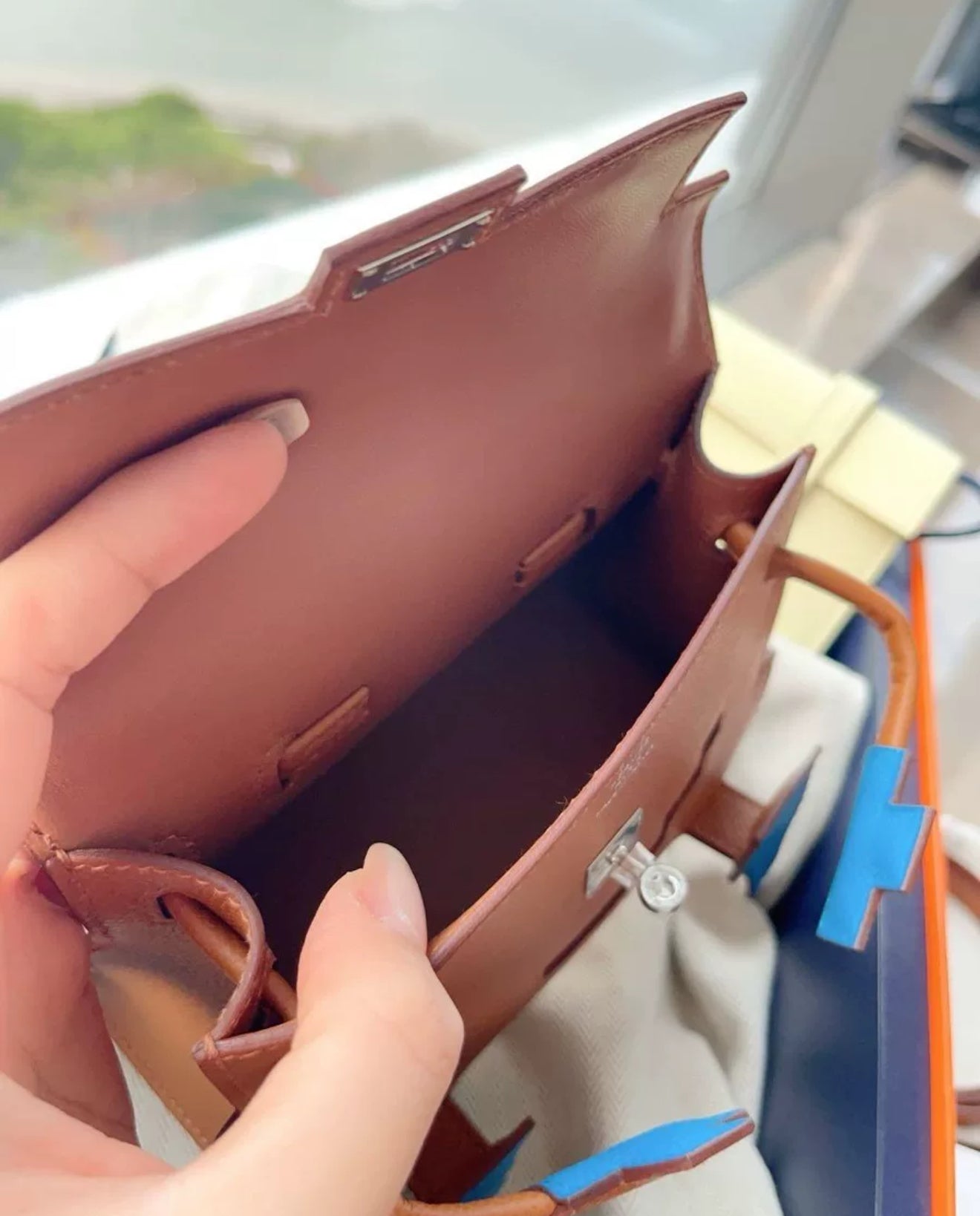 Hermès Kelly Doll Picto Gold/Zanzibar/Field/Milton Epsom Palladium