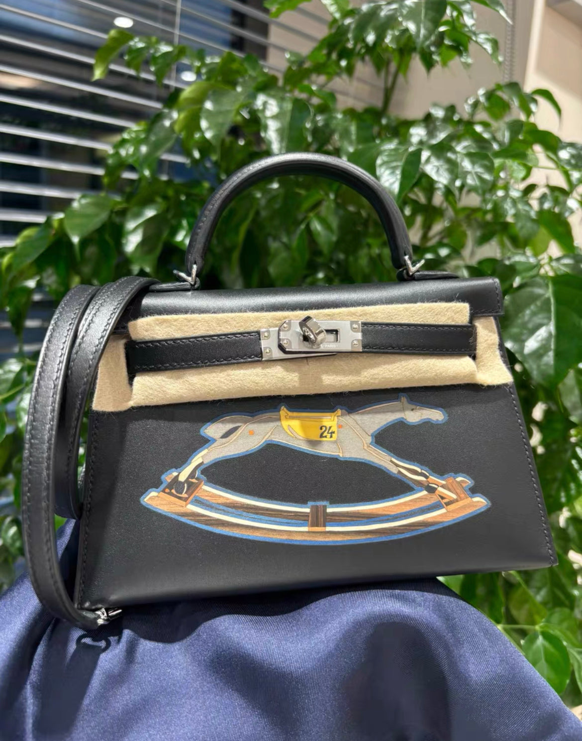 Limited edition Hermes mini kelly 2 Cheval De Bois Phw Stamp W