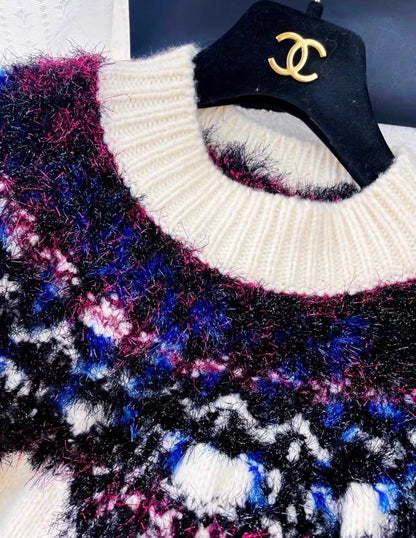 Chanel 21K Fantasy knitted sweater size 36