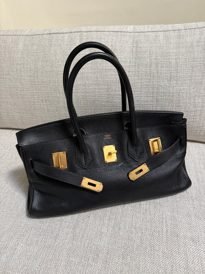Hermès Shoulder Birkin 42 JPG Black Togo Leather Gold Hardware