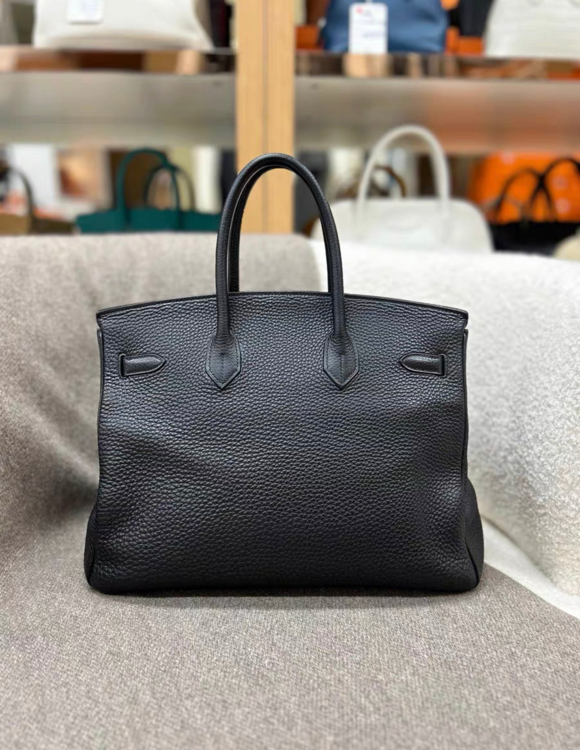 Hermès Birkin 35 Black Togo Leather Palladium Hardware