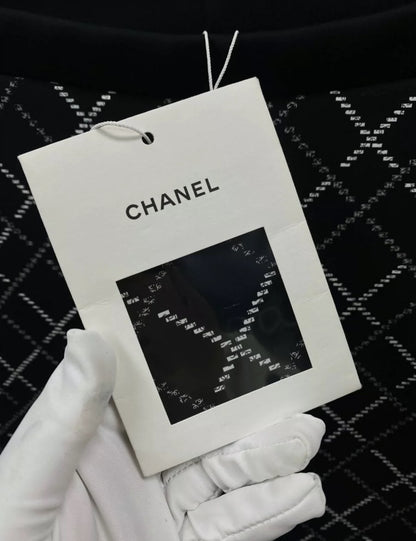 Chanel 20C Glittered Jersey Leggings