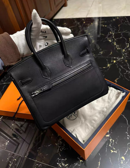 Hermès Birkin 25 Rock Black Volupto With Palladium Hardware
