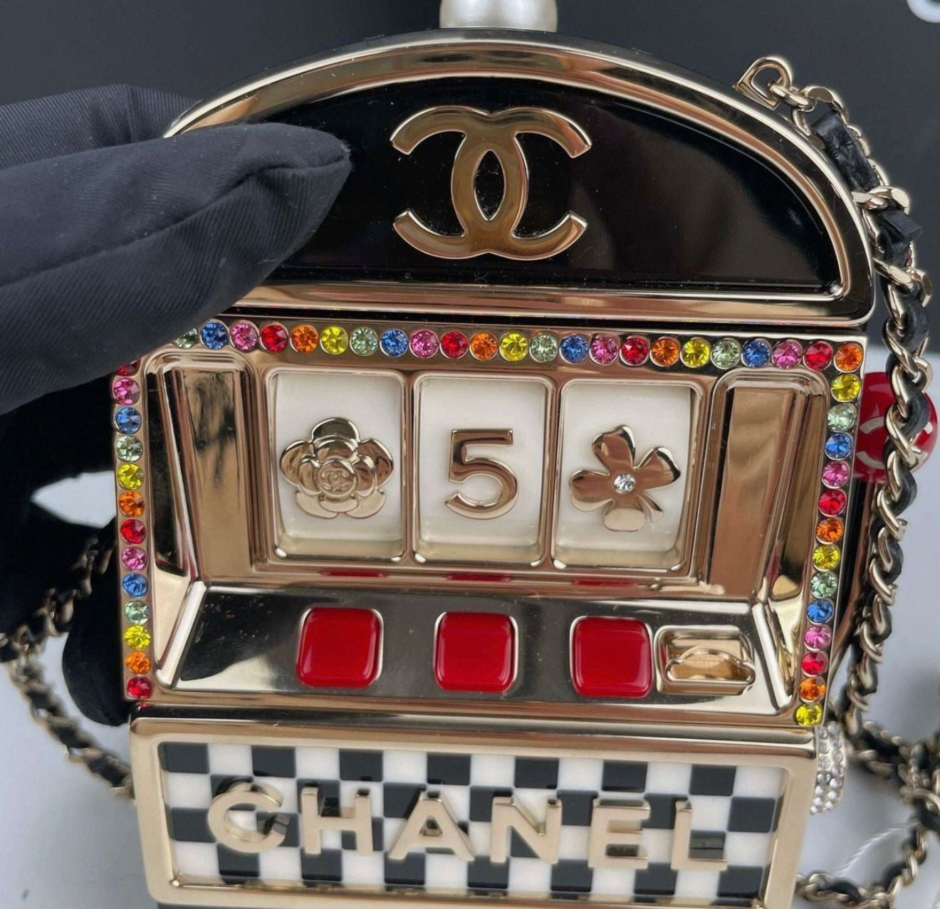 Chanel 23C Monaco Slot Machine Casino Minaudière Evening Clutch Bag