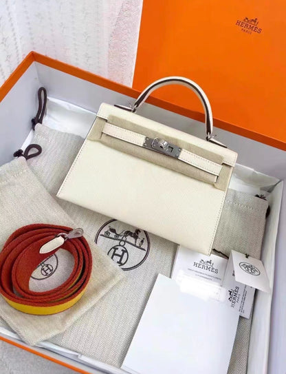 Hermes mini kelly nata epsom palladium hardware