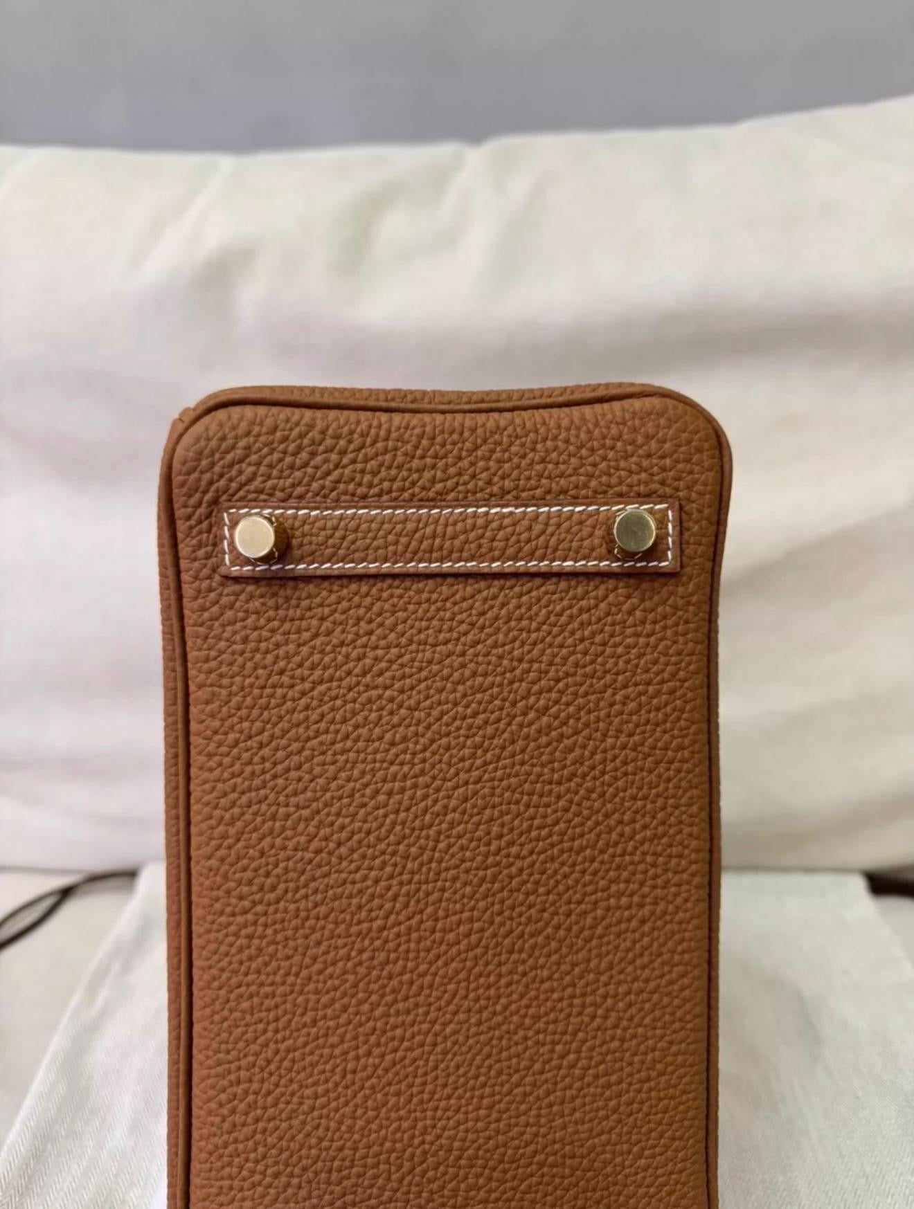 Hermès Birkin 25 Gold Togo Leather Gold Hardware