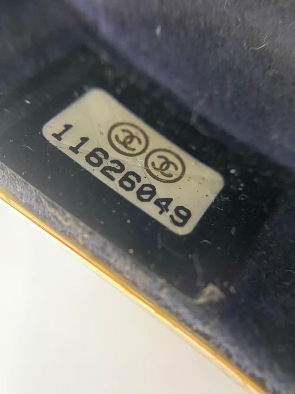 CHANEL 2007 Horoscope Navy Blue Metal Gripoix Gold Crystal Small Mini Minaudière Bag