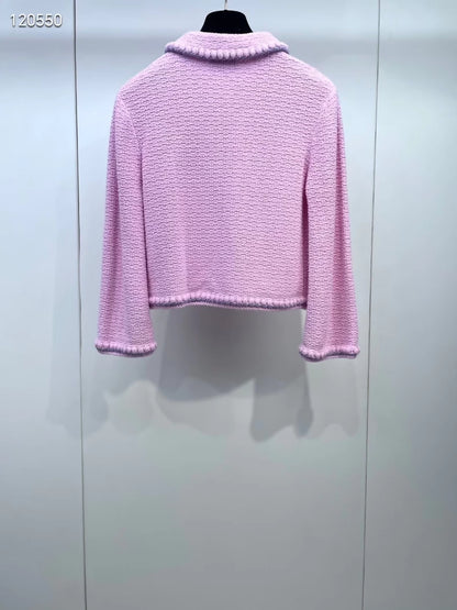 Chanel 25P Pink Cardigan