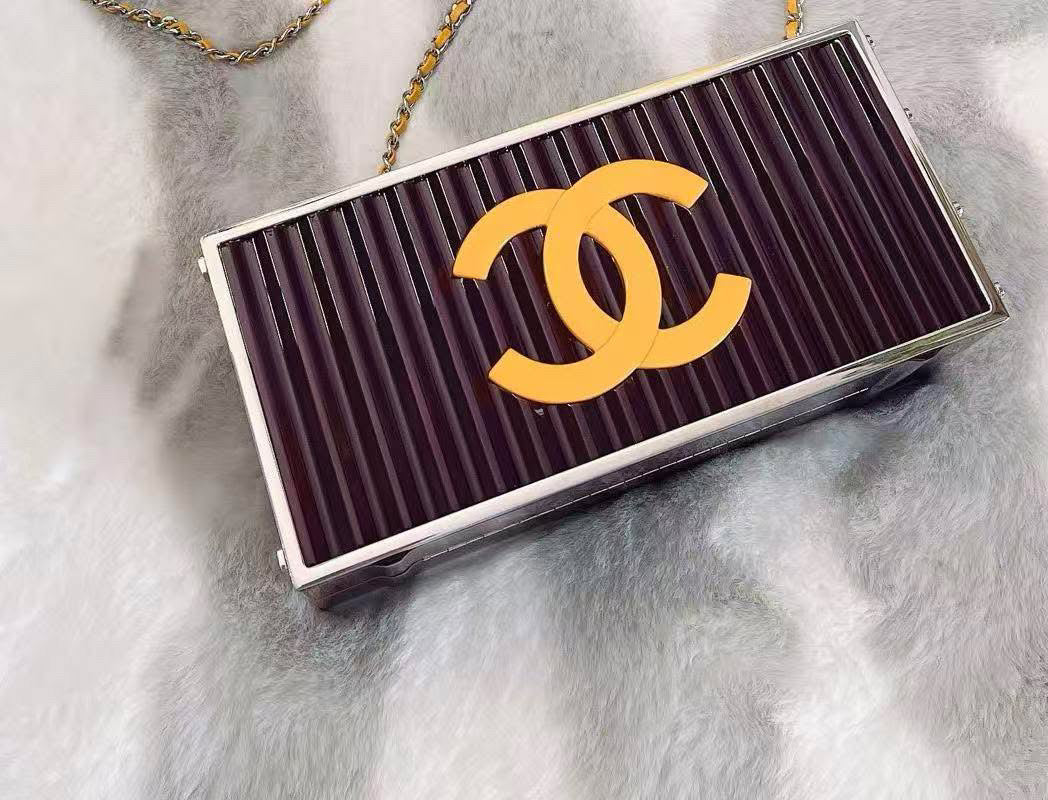 Chanel 2019 Limited Edition Purple Container minaudière