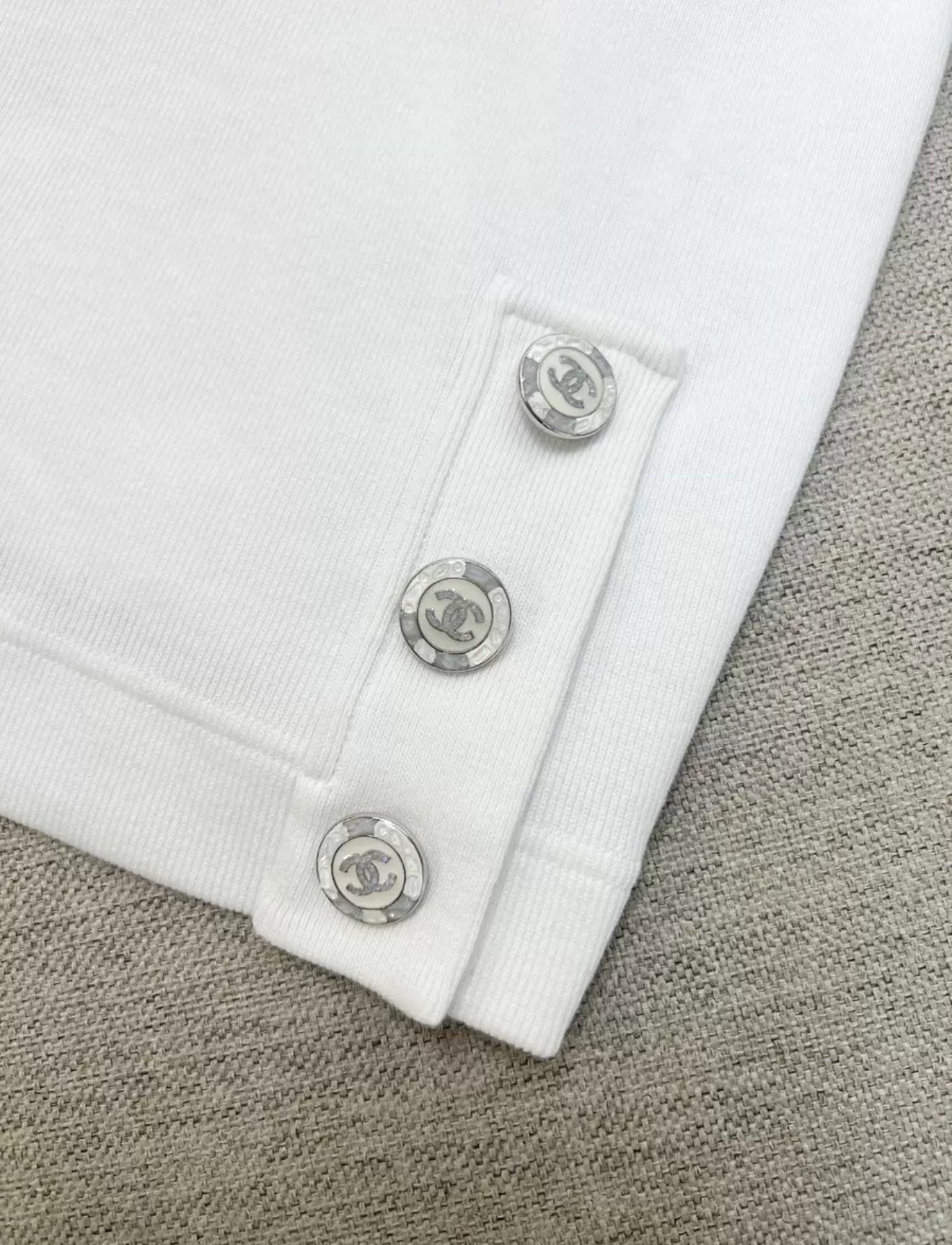 Chanel 23C F1 white dress