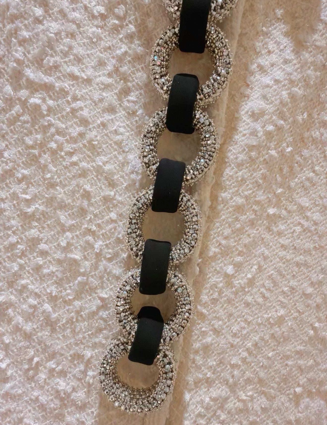 Louis Vuitton White Tweed Skirt