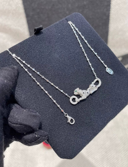 CARTIER PANTHÈRE DE CARTIER NECKLACE WHITE GOLD, EMERALDS, DIAMONDS