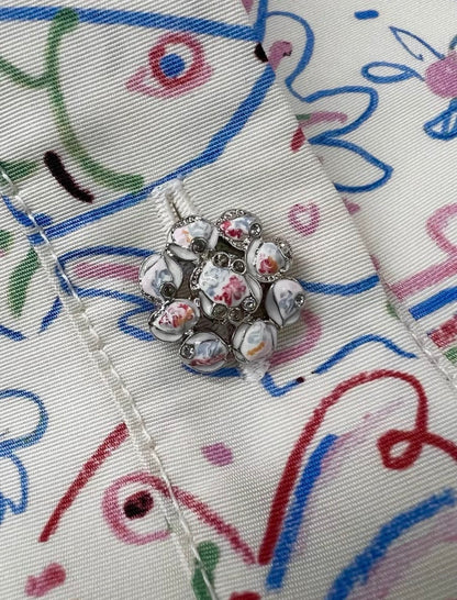 Chanel 25C fish print top