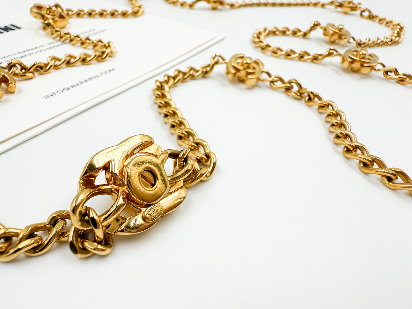 Chanel Vintage CC Turnlock Necklace — Iconic Double-Strand Gold Chain