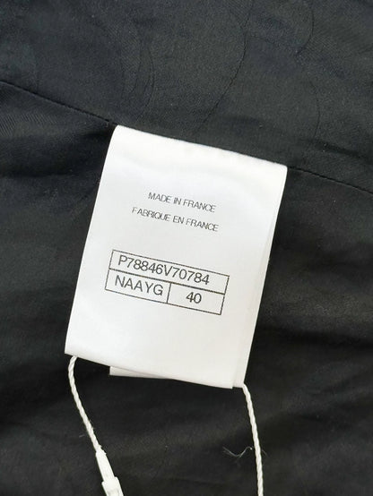 Chanel 25C black & multicolor tweed jacket